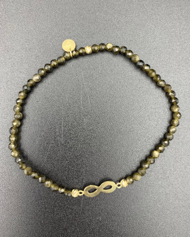 Náramok z obsidiánu so...